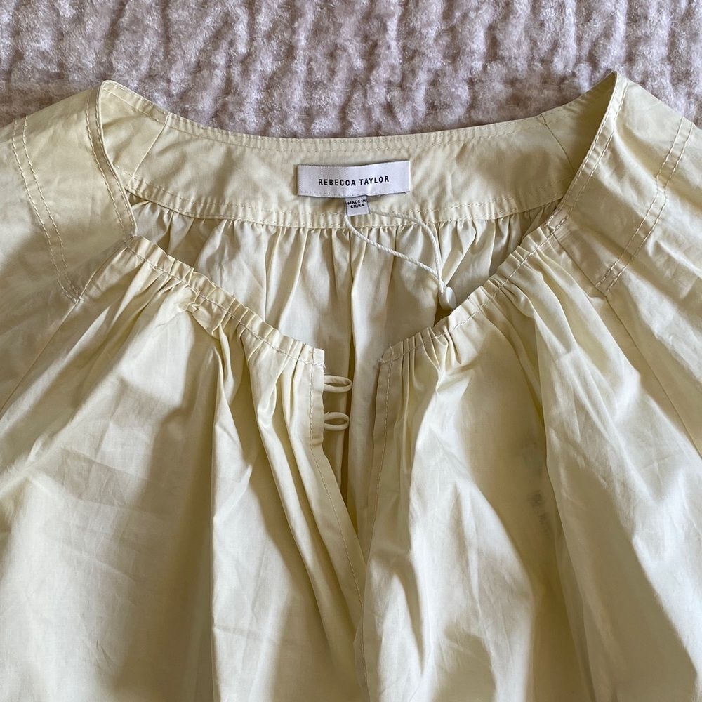 Cream Drawstring Blouse - Picture 4 of 10